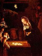 Geertgen Tot Sint Jans Geertgen depicted the Child Jesus as a light source on his painting The Nativity at Night Spain oil painting artist